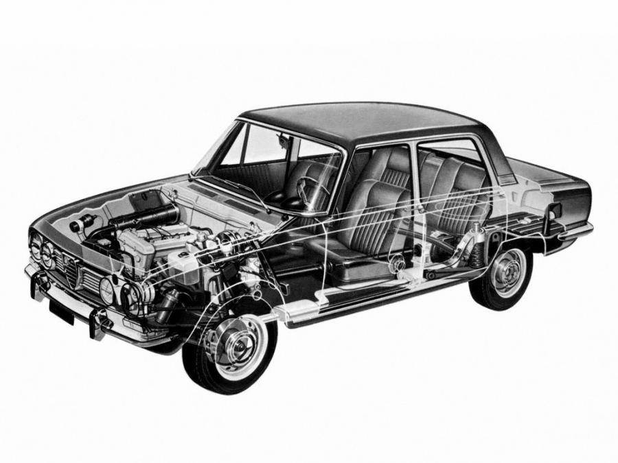 Схема Alfa Romeo 1750 Berlina (105) 1969 года  (фото 6 из 7)